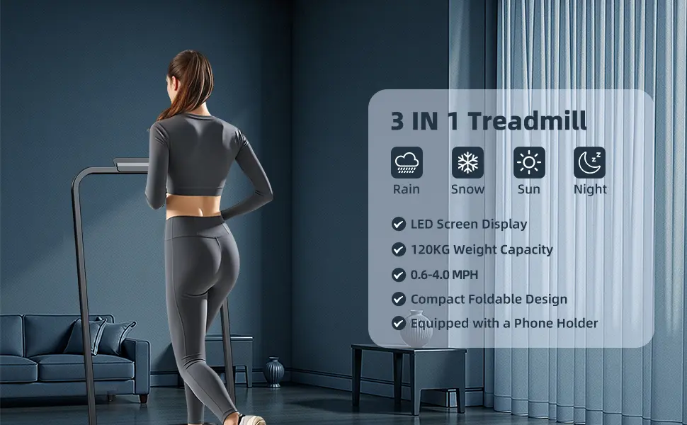 Detalle del producto — cinta de correr plegable FoldFit, imagen 1
