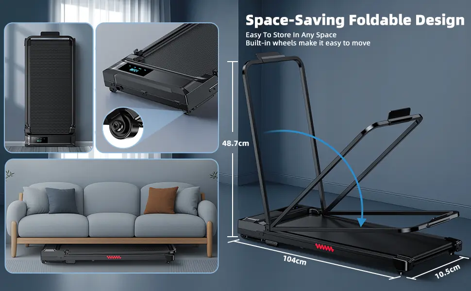 Detalle del producto — cinta de correr plegable FoldFit, imagen 3